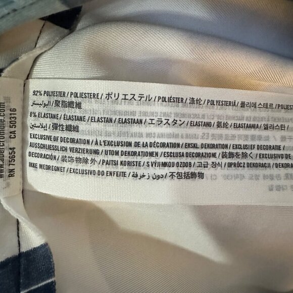 Abercrombie & Fitch Mini‎ Skort Blue Geometric Soft Shorts Festival Size XS - Picture 5 of 6